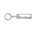 Religious metal keychain with spiritual engraving