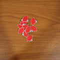 Set of trendy red lips keychains perfect for gifting