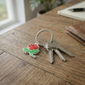 Premium rose bag charms and decorative keychains