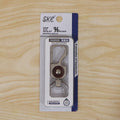 Stylish and durable metal key holder with dual rings for organized keys.