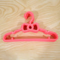 Plastic hanger set for toddler and infant clothing