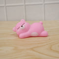 Rechargeable silicone sleeping bear lamp for children's room comfort.