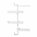 Rotating storage rack filled with kitchen items demonstrating storage capacity