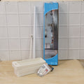 Rotating storage rack being used to organize daily essential items