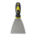 Putty scraper blade close view