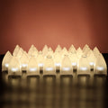 Battery operated flameless LED candle light safe for home use