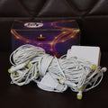 Plug-in warm LED decorative fairy lights on flexible wire
