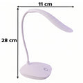 Adjustable eye care desk light with soft, flicker free LED glow