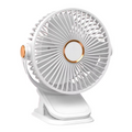Folding desk fan with quiet operation for home and office