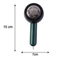 Dimensions of electric USB lint remover showing length, width, height