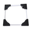 Sturdy machine stand providing raised support for washing machine base