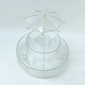 Spinning makeup and jewellery holder