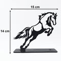 Contemporary iron horse ornament for desk or shelf