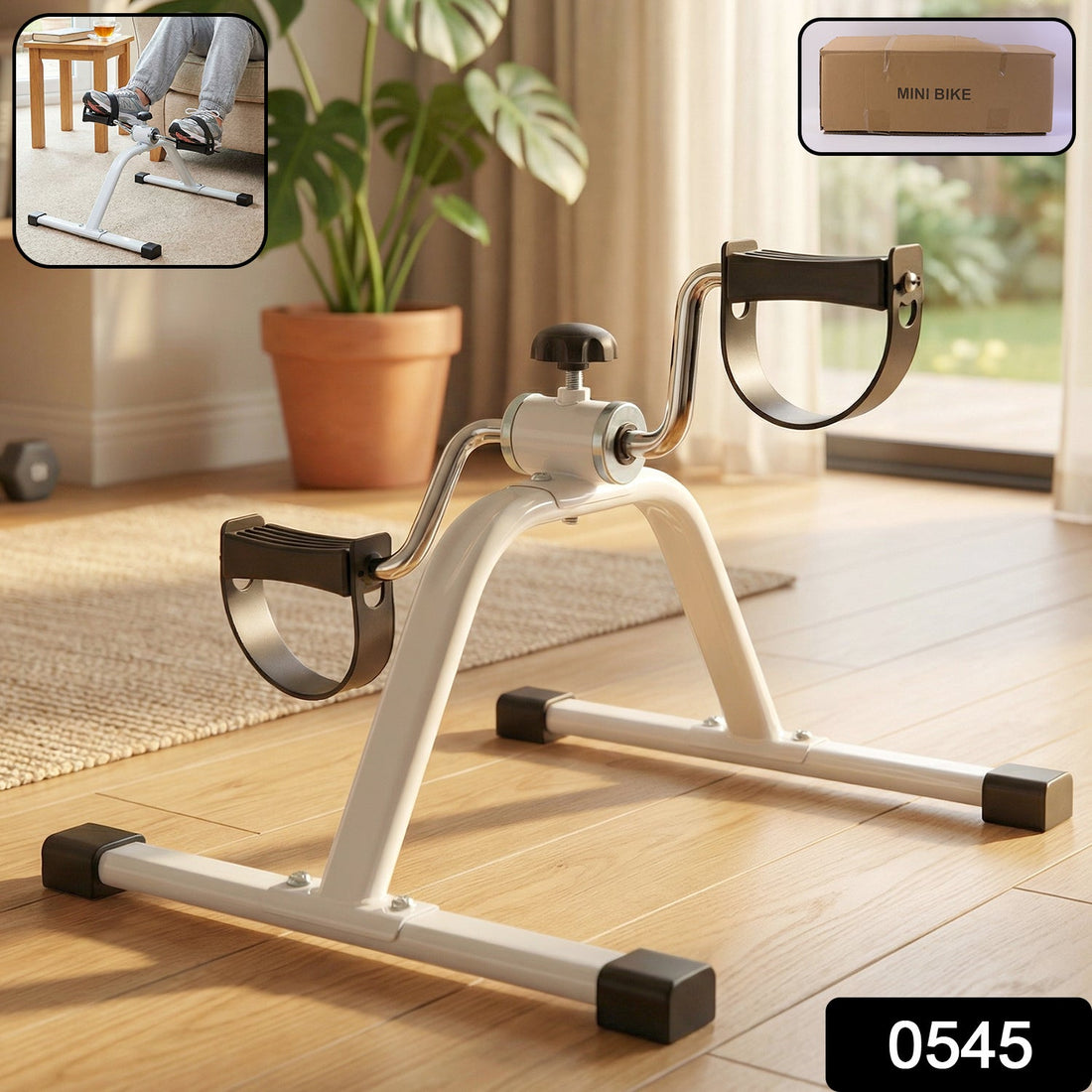 Portable mini pedal exerciser cycle for home workouts