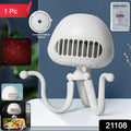 Portable USB mini fan with flexible tripod stand for desktop use