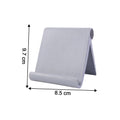 Foldable desktop mobile stand folded flat for portability