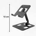 Folded metal mobile stand for portability