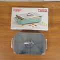 Multipurpose 4 compartment snack organizer box suitable for festive serving