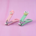 Baby nail clipper with cute random cartoon animal handle design