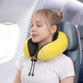 Supportive travel cushion to ease neck strain on the go