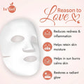 Second perspective of In'lief Niacinamide 1% calming facial sheet mask packaging