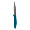Sharp serrated edge on stainless steel paring knife