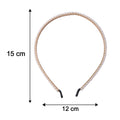 Close-up of elegant pearl decoration on a trendy hairband