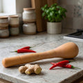 Lightweight wooden masher for everyday kitchen tasks