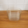 Transparent bowl set showing multipurpose kitchen usability