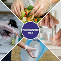 Easy-to-wear transparent hand protection gloves