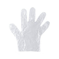 Easy-to-wear disposable plastic gloves