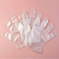Disposable clear gloves suitable for cleaning and food tasks