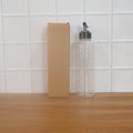 Plastic oil dispenser with leakproof flip-top for kitchen