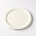 Multi-purpose round serving plate suitable for casual and festive occasions