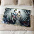 Divine Radha Krishna Wall Art Frame for spiritual ambiance
