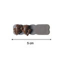 Measurement size chart for elegant bow design hair clips set