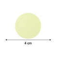 Floor protection felt pads with size guide