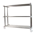 Multi-layer durable stainless steel shoe storage rack for home use