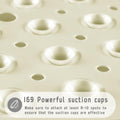 waterproof bath mat with suction cups design