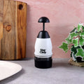 Hand press chopping tool for vegetables and fruits