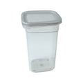Single airtight plastic kitchen storage container for dry foods