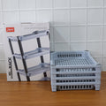 Compact Apex 4-layer plastic storage rack placed in a modern kitchen environment