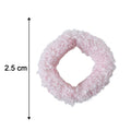 Size comparison of elastic hair bands