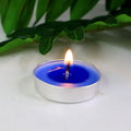 Individual scented tea light candles glowing softly for home aromatherapy