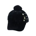 Winter fur cap styled on mannequin demonstrating trendy look