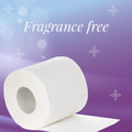 Close-up of a soft toilet tissue roll with micro-embossed texture for comfort.