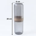 Easy carry foldable travel toothbrush cup design
