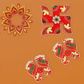 Close-up of intricate craftsmanship on Shubh Labh decorative door hanging pieces