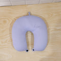 Cosy travel pillow with snap button for comfortable rest