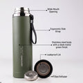 1L thermal water bottle for office, travel and outdoor use